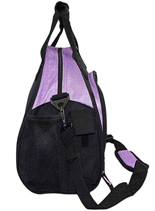 WVMKOR Women's Nylon Dance Sport Duffel Girl's Gym Bag(Purple) Medium - Image 2