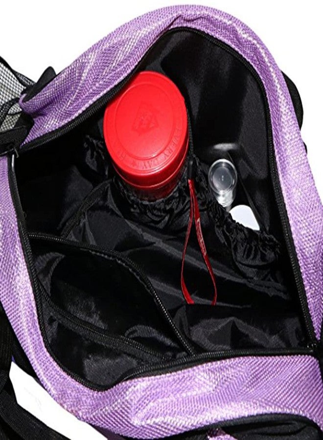 WVMKOR Women's Nylon Dance Sport Duffel Girl's Gym Bag(Purple) Medium - Image 5