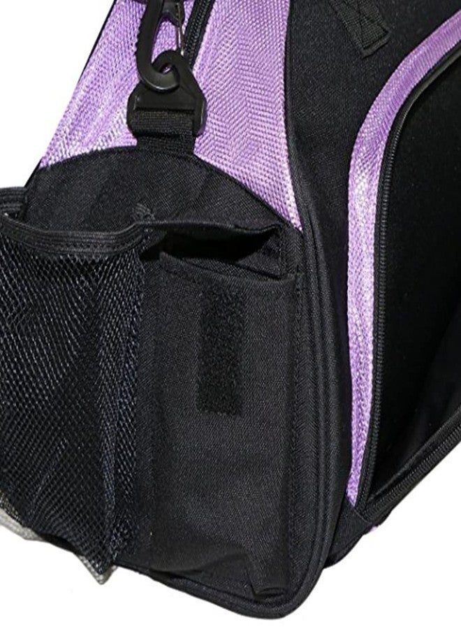 WVMKOR Women's Nylon Dance Sport Duffel Girl's Gym Bag(Purple) Medium - Image 4