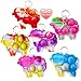 Goodangie00 100 Packs Cute Sheep Animal Mini Pop Fidget Toys Autism Special Needs Squeeze Sensory Summer Party Favors Gift for Kids Adults Classroom Student Bubble Prizes - Image 2