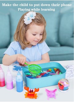 MissTiara Magic Water Elf Beads Toy Set with Box, DIY Maker kit, Jelly Sea Animal Creature, Sensory Bin Set, Toys for 3+Year Old Boys Girls, Party Favors, Goodie Bags Fillers, Birthday Day Gifts and Prize  - Image 5