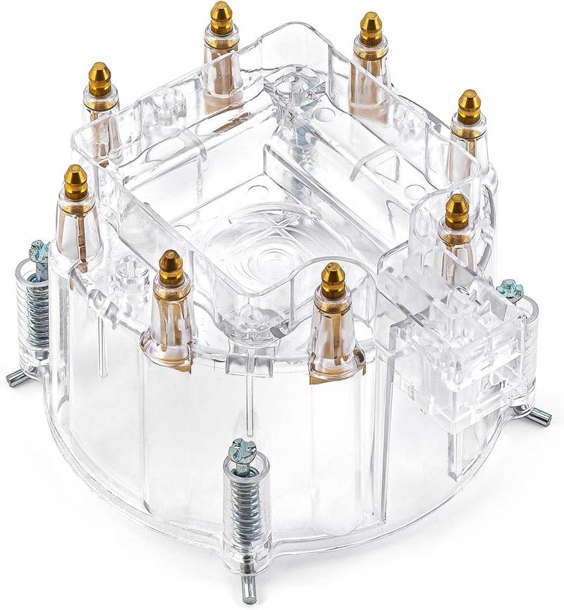Speedmaster PCE371.1002 HEI Replacement Distributor Cap Brass Terminals - Clear - Image 1
