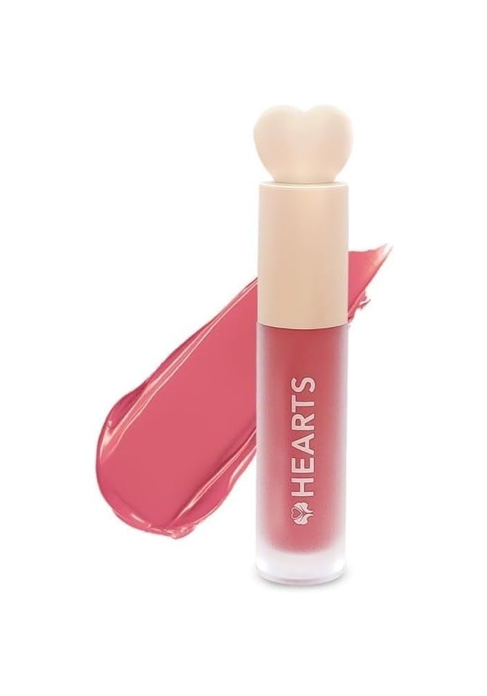 Hearts أحمر شفاه سائل مات قلوب - 001 توت الورد - Image 1