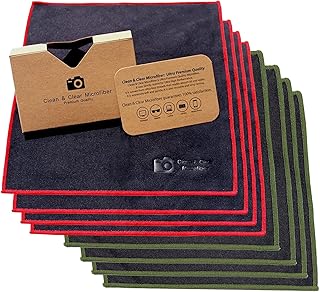 Clean & Clear Microfiber Clean & Clear Microfiber Cloth, Extra Large [8 Pack] Ultra Premium Quality Lens Microfiber Cleaning Cloth - Microfiber  - Image 1