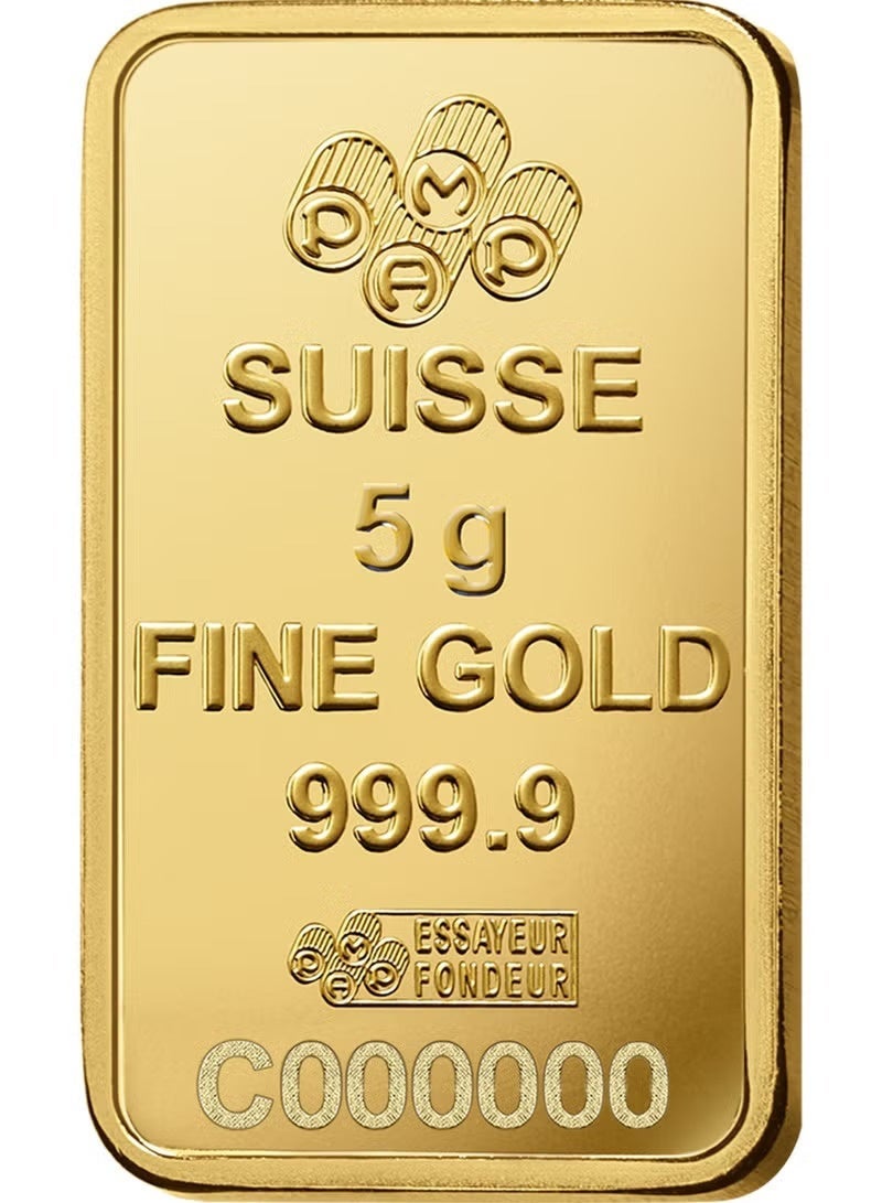 بامب سبيكة ذهب PAMP سويس 5 جرام عيار 24 بنقاء 999.9 - Image 3
