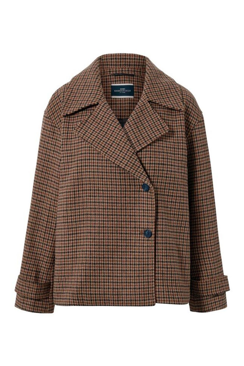 Tchibo Women Checkered Long Sleeves Jacket, Multicolor - Image 2