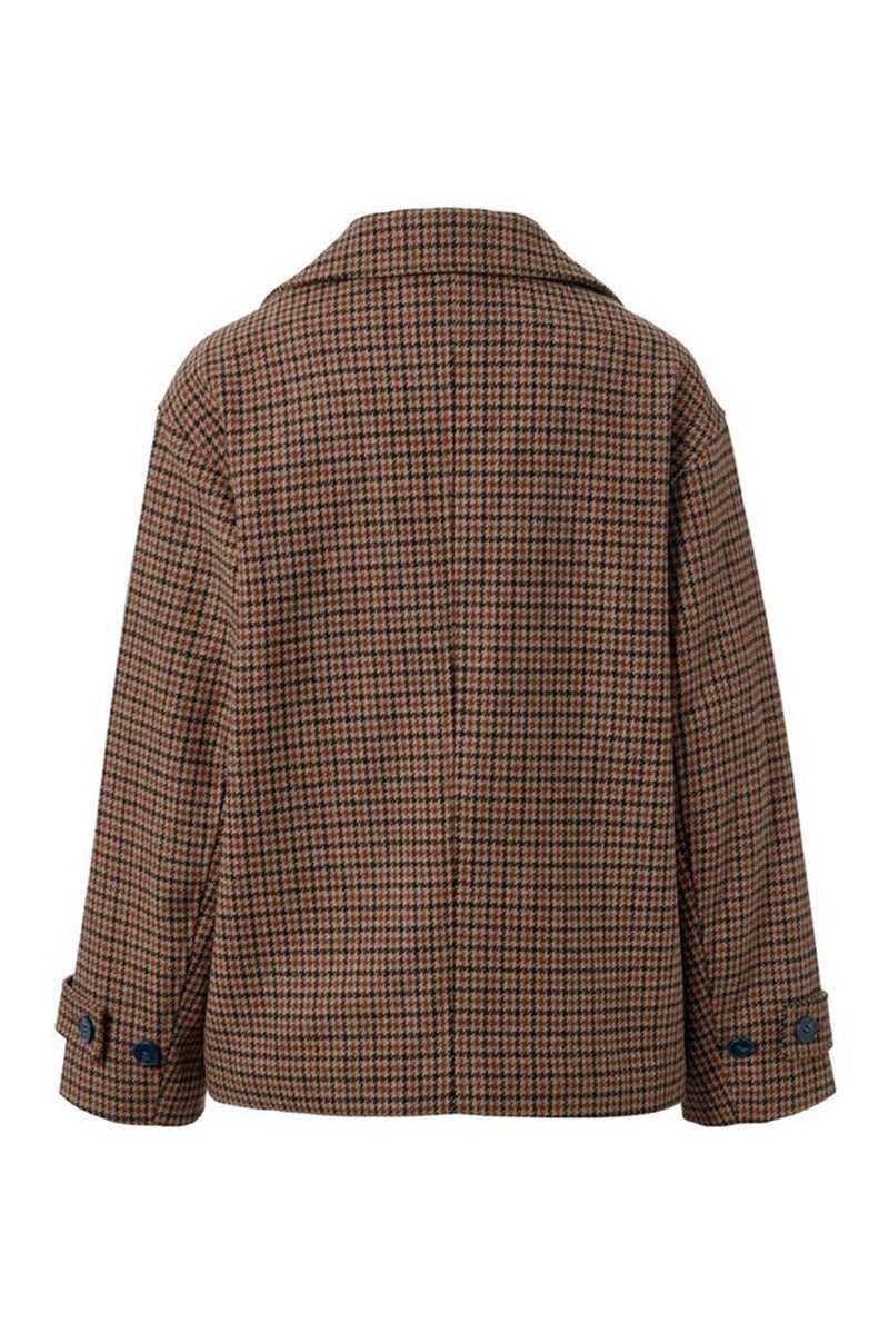 Tchibo Women Checkered Long Sleeves Jacket, Multicolor - Image 3