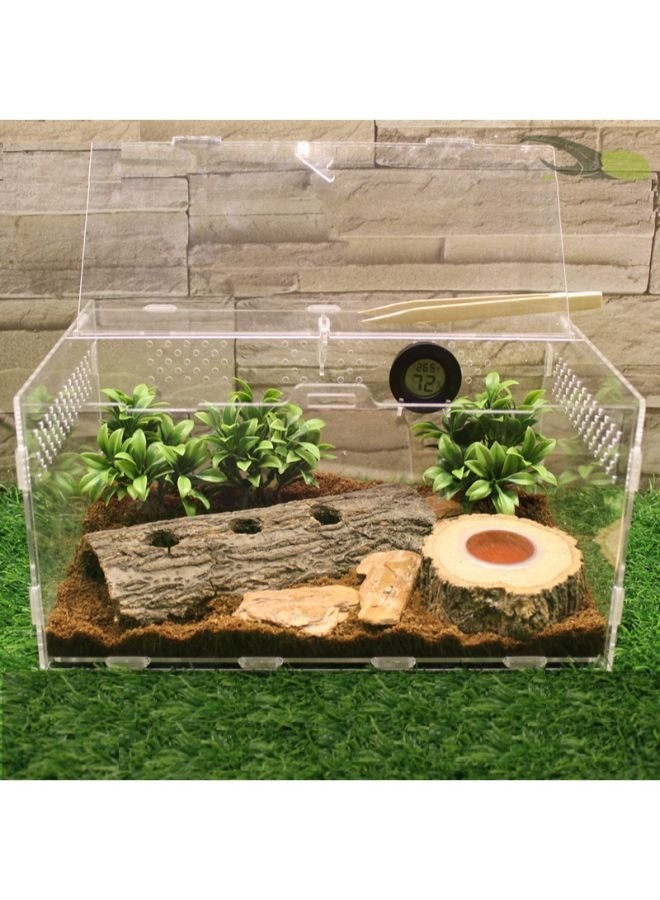 صندوق تربية الخنفساء الحية للبالغين صندوق الحيوانات الأليفة من الأكريليك العنكبوت أبو بريص الأيل المناظر الطبيعية الزحف BK - Image 1