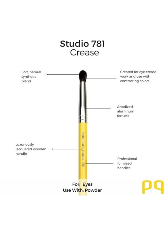 Bdellium Tools Bdellium Tools Professional Makeup Brush Studio Series - Crease 781  - Image 4