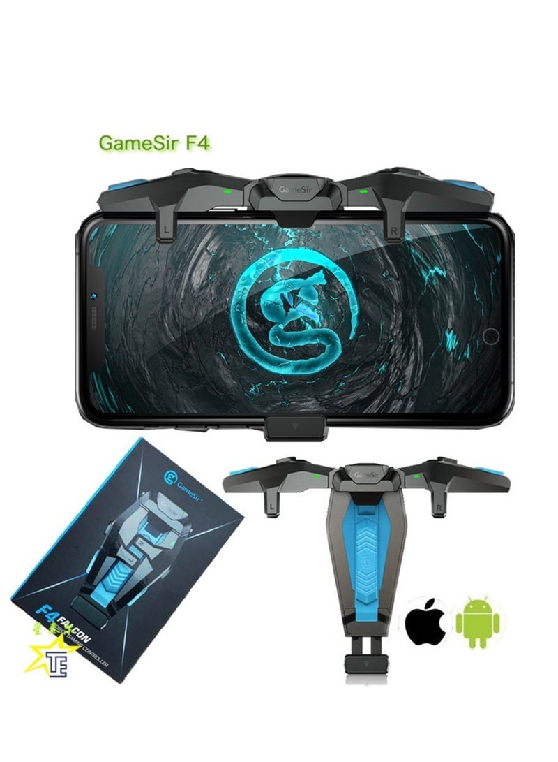 ELTRAZONE F4 Falcon Mobile Protector  Wireless Gaming Controller | Includes Pack of 2 Talons Finger Sleeves | High-Precision Gaming Experience | Anti-Slip, Ergonomic Design | Perfect for iPhone  Android Gaming | Ultimate Mobile Gaming Bundle - Image 2