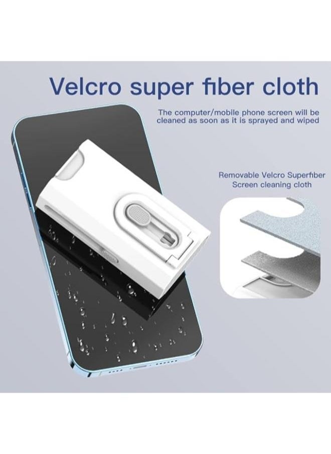 ELTRAZONE 8 in 1 Keyboard Cleaning Brush Kit Earphone Cleaner Keyboards Brush Multi-Functional Digital Product Cleaning Solution for Tablet Laptop TV Screen - Image 5