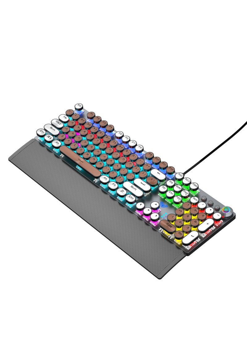 Mechanical Gaming Keyboard NKRO with Wrist Rest RGB Backlit Volume/Lighting Control Knob Fully Programmable 108-Keys Anti-Ghosting Wired Computer Keyboards for Office/Games, Red Switch - pzsku/ZD3051A07EACF2482A021Z/45/_/1660673527/41968afd-cf8e-4d15-9016-9b7ecaa76b6e