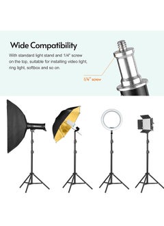 210cm/83in Portable Metal Light Stand Heavy Duty Adjustable Photography Tripod Stand 1/4 Inch Screw for Studio Reflector Softbox LED Video Light Ring Light - pzsku/ZD3051AD26F33F25060E6Z/45/_/1688975144/9f799898-12bc-4cf3-878a-c947747868a0