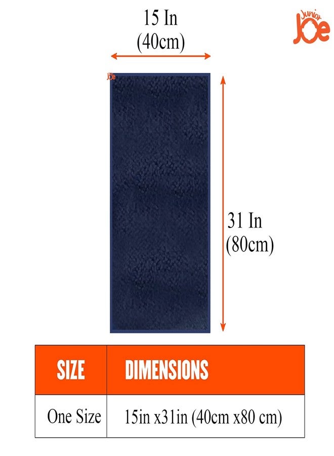 JUNIOR JOE Quick Dry Microfiber Baby Bath Towel (Navy Blue) - Image 2