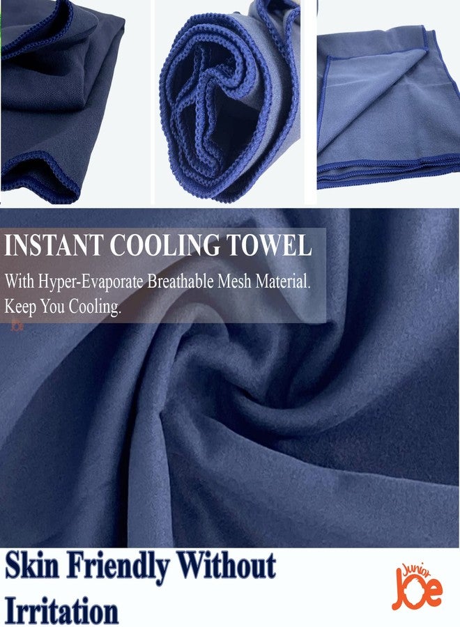 JUNIOR JOE Quick Dry Microfiber Baby Bath Towel (Navy Blue) - Image 4