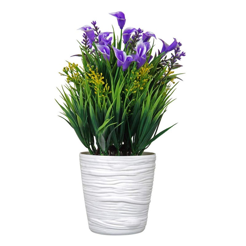 Muren Home Decor Designer Decorative Indoor Flower Vase Small Size for Office Desk Decoration for Drawing Room Corner Shelf Hall Living Area (Blue) - Image 1