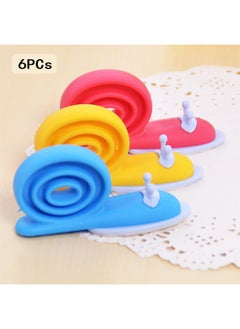 YelaJoy Silicone Door Stopper, 6 Pcs Snail Door Stopper Snail Shaped Animal Door Stopper Colorful Snails Door Slam Stopper for Home Kitchen Bedroom  - Image 1