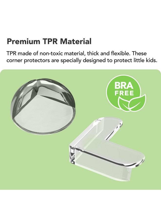 moonybaby Orner Guards Corner Protectors For Baby, Clear Furniture Corner & Edge Safety Bumpers For Table Edges & Sharp Corners - Baby Proofing Moonybaby (L- Shaped & Round Shape) - Image 3