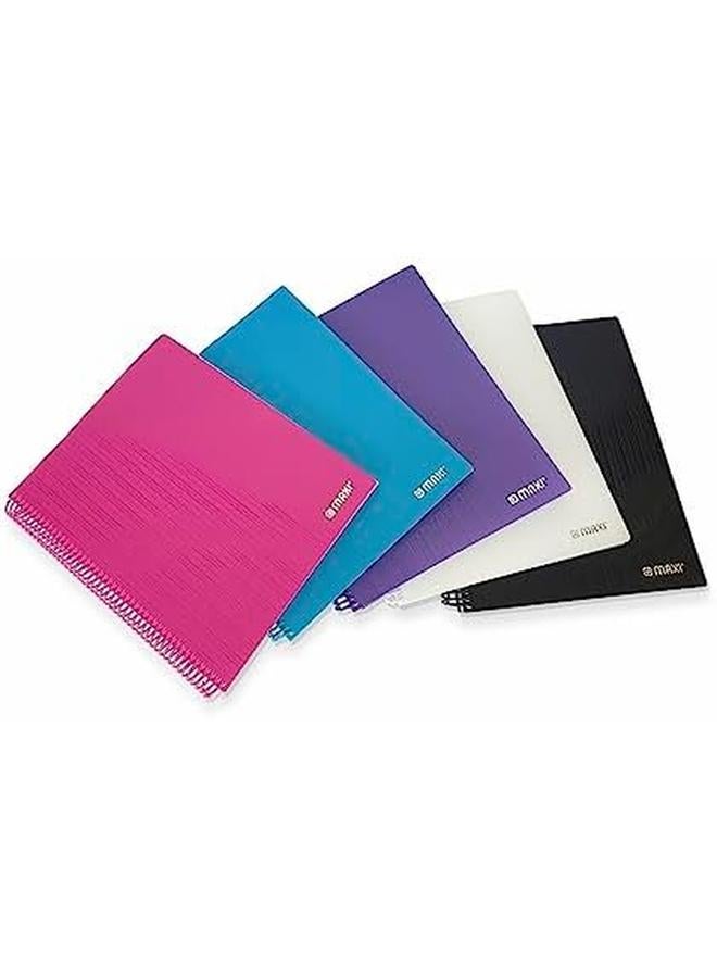 ماكسي كتاب عرض حلزوني 60 جيب وردي شفاف جيوب مجلد ملفات الكتب منظم عرض المستندات لمحفظة الموسيقى عرض الأعمال الفنية لمكتب الأعمال المدرسية - Image 4