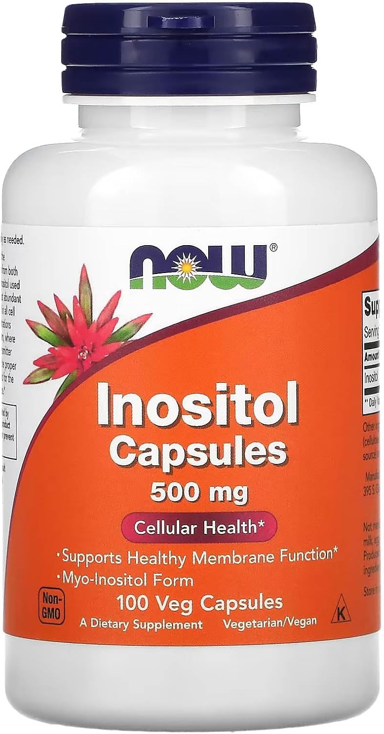 Now Foods, Inositol Capsules, 500 mg, 100 Capsules - Image 1
