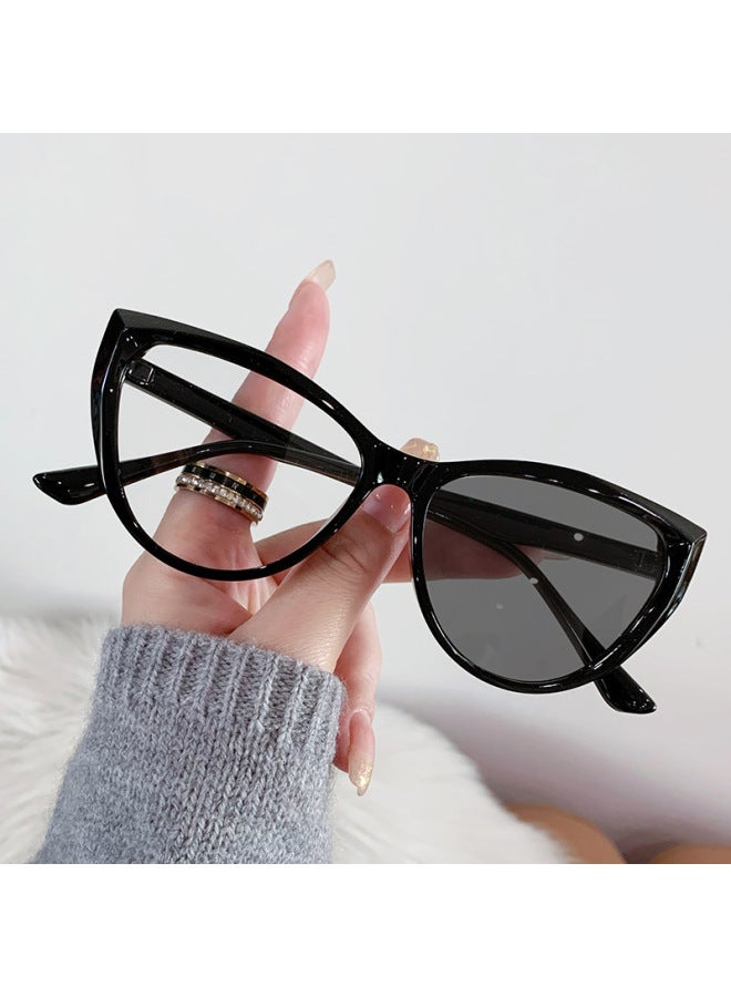 2023 New Cat Eye Women's Sunglasses Fashion Photochromic Lenses Sun Glasses Lady Vintage Pc Frame Classic Designer Shades-Lenses Color:1-Ships From:CN-Frame Color:MULTI