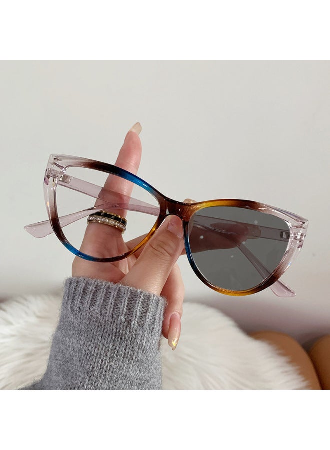 2023 New Cat Eye Women's Sunglasses Fashion Photochromic Lenses Sun Glasses Lady Vintage Pc Frame Classic Designer Shades-Lenses Color:1-Ships From:CN-Frame Color:MULTI