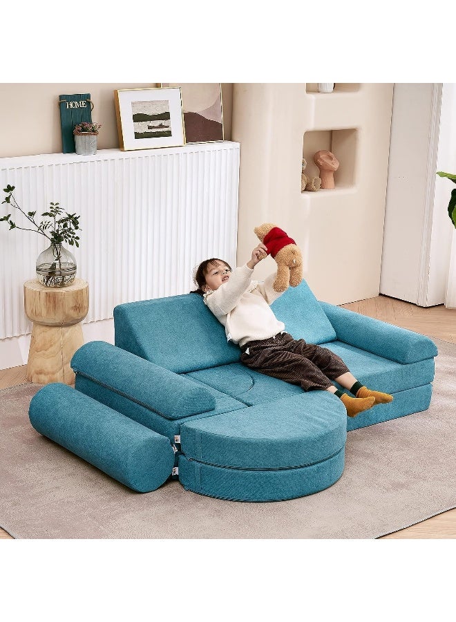 Generic 15-Piece Luxurious Kids Couch Playful Comfort for Both Little Ones and Adults  - Image 5