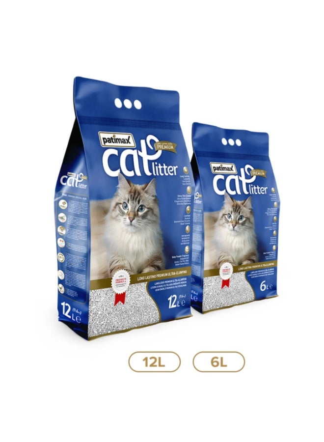 Patimax Premium Ultra Clumping Cat Litter Unscented Flavor - 12L - Image 2