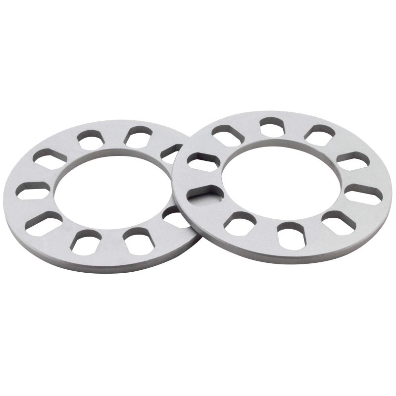 DCVAMOUS 2PC 5X108 5X110 5X112 5X1143 5X115 5X120 5X127 5X130 5X425 5X45 5X475 5X5 Universal Wheel Spacers 14 Inch 6mm Compatible with 5 Lug Rims Bolt Pattern from 108mm to 130mm