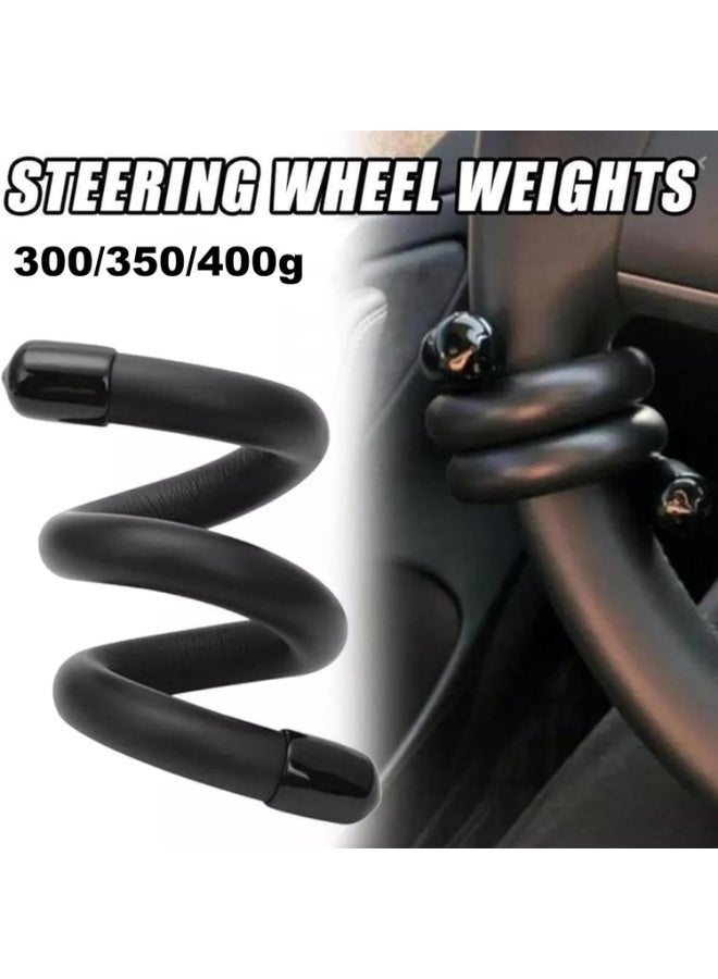 Adjustable Steering Wheel Booster, 360 Degrees Counter Weight Ring, Ergonomic Design, Flexible Shape Car Interior Accessory For Cars, Trucks, Tractors, And Heavy Vehicles (black,0.45kg) - Image 5