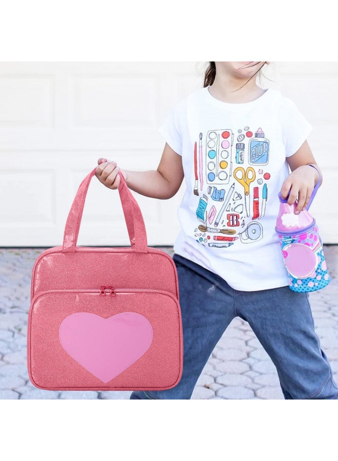 LoDrid LoDrid Doll Tote Carrying Case Compatible with LOL Surprise Dolls All, Hanging Organizer Storage Bag with 6 Clear Window Pockets for Girls, Bag Only, Pink,(Patent Design) - Image 4