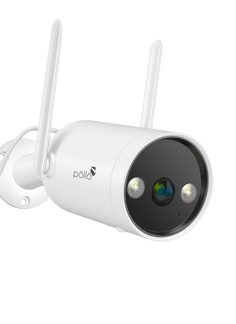 3MP 2K Guardian Shield Outdoor Indoor Smart Wi-Fi Security Camera, Colour Night Vision, 2-Way Audio, Motion Detection, IP66 Protection