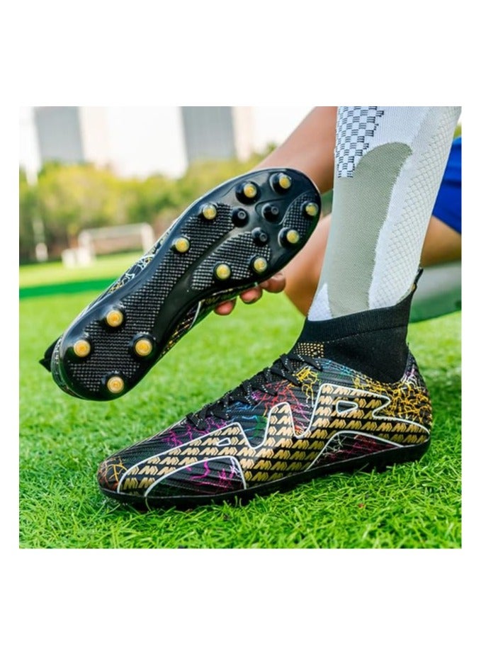 Men's Soccer Shoes Turf Cleats High-top Football Shoes Breathable Athletic Football Boots Outdoor Indoor Sports Walking Shoes Soccer Boots Unisex - Image 5