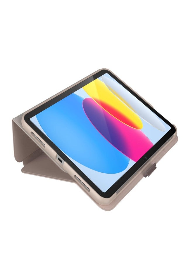 Speck iPad 10th Generation Case 2022 - Slim Multi Range Stand, Hard Back Case - Apple Pencil Holder & Drop Protection - 10.9 Inch iPad, Camera Shield - Beech Grey/Cinnamon Biscuit BalanceFolio - Image 5