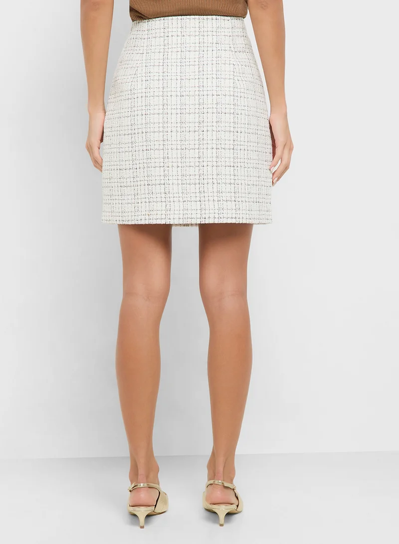GUESS Annamaria Mini Tweed Skirt