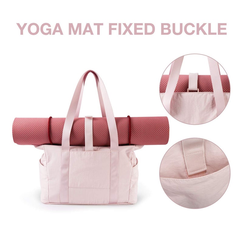 BAGSMART Tote Bag for Women with Zipper, Gym Tote with Compartments, Work Tote Nurse Dance Yoga Bag for Sport, Travel - Image 4