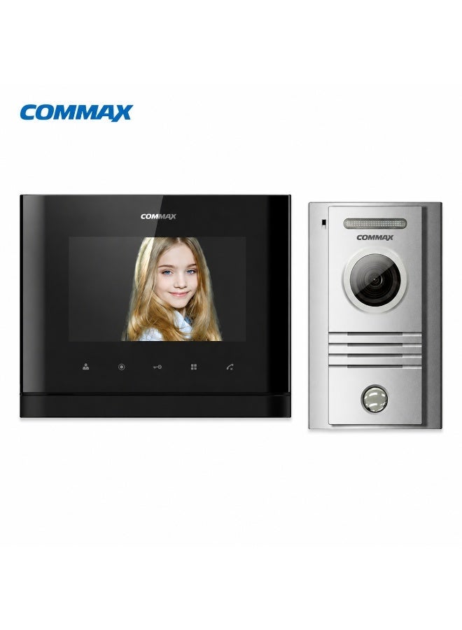 COMMAX CDV-77M 7 Inch Video Intercom Kit with DRC-40K Door Camera – Fine View Monitor & Door Unlock - Image 1