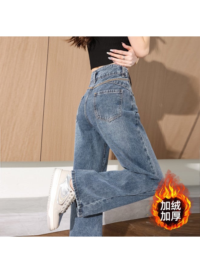 TonLion جينز كامل الطول بأسلوب كوري للشباب، فضفاض، عالي الخصر، نحيف، وساق واسعة - Image 4