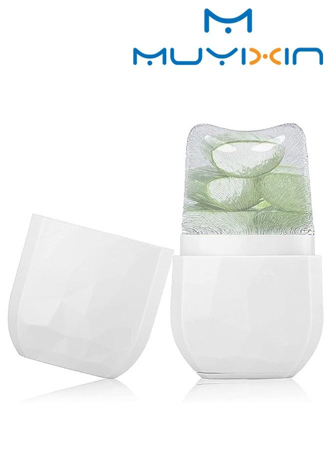 Muyixin بكرة ثلج للوجه والعين، بكرة ثلج للوجه، أدوات للعناية بالبشرة لعلاج الوجه، قالب ثلج سيليكون قابل لإعادة الاستخدام لتدليك الوجه، صينية ثلج - Image 1