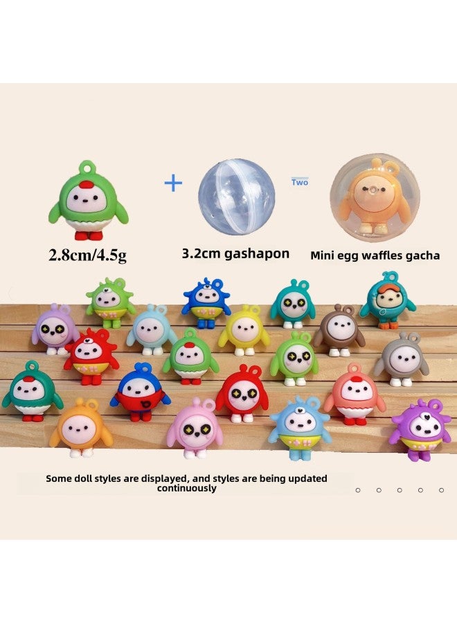 32mm Gashapon Colored Doll Gashapon Toy Cartoon Gashapon Ball Gashapon Blind Box Gashapon Machine Gift Ball-Color:32mm Pen Cap Gashapon Mixed Hair - Image 2