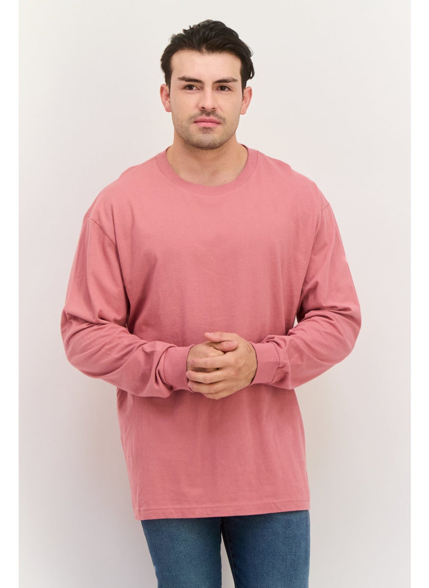 Men Crew Neck Long Sleeves Solid T-Shirt, Rose Pink - pzsku/ZD3060D2D86F6879A9C3EZ/45/_/1737642505/49c2e520-9a89-4326-927f-a0b71f9f5204