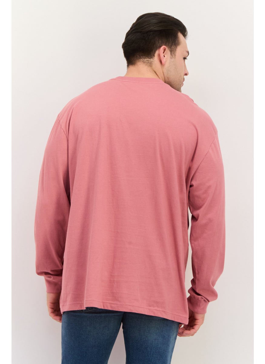 Men Crew Neck Long Sleeves Solid T-Shirt, Rose Pink - pzsku/ZD3060D2D86F6879A9C3EZ/45/_/1737642509/bf03f46a-7ebb-4ec3-b85f-14eda372c71c