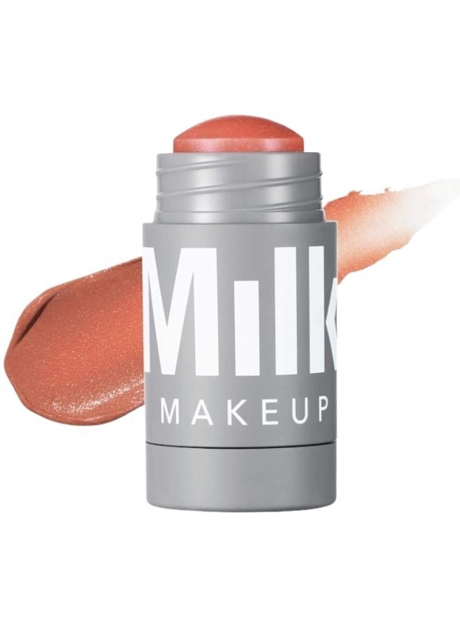 MILK MAKEUP MILK MAKEUP Lip + Cheek Cream Blush Stick Smirk – 6 g • Dusty Rose Shimmer • Multi‑Use, Non‑Comedogenic Tint for Lips & Cheeks  - Image 1