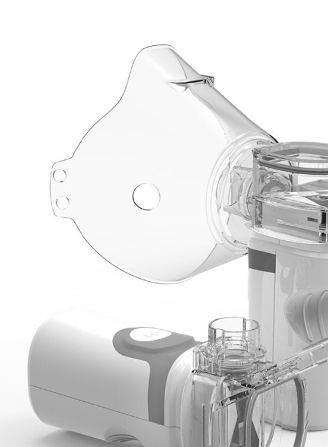 NIBEMINENT USB Rechargeable Ultrasonic Nebulizer White/Grey/Clear - Image 2
