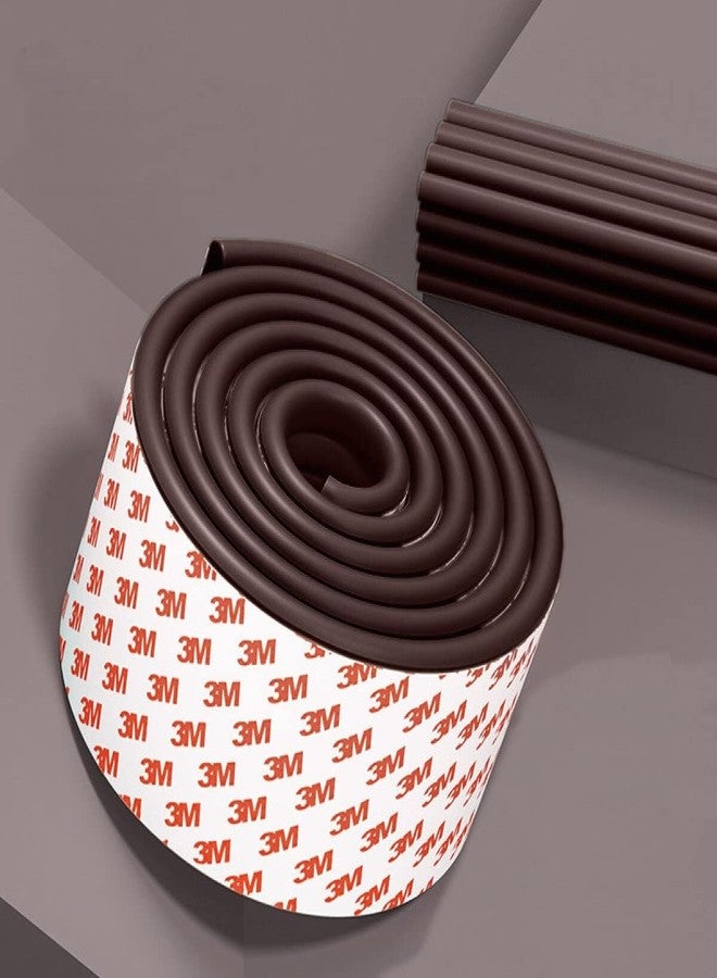 Takositio Soft Baby Proofing Corner Guards & Edge Protectors-Pre-Taped Table Corner Protector,Child Safety for Babies,Toddles,Kids Corner Covers Furniture,Table,Desk (Brown) - Image 2