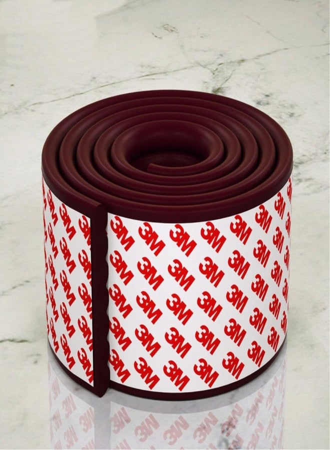 Takositio Soft Baby Proofing Corner Guards & Edge Protectors-Pre-Taped Table Corner Protector,Child Safety for Babies,Toddles,Kids Corner Covers Furniture,Table,Desk (Brown) - Image 3