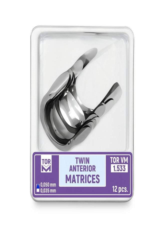 InstruDent Russia Tor Vm Twin Anterior Strips (12 pcs No. 1.533 | Transparent Dental Strips for Anterior Restorations, Flexible & Contoured for Accurate Shaping, Ideal for Professional Use - Image 1