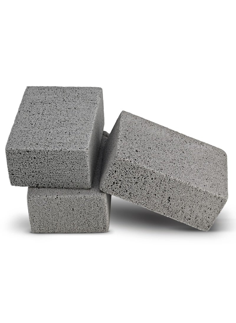 MARYTON Maryton Grill Stone Cleaning Brick  Griddle Grills Cleaning Kit Block Pumice Stone for Removing Stains BBQ Grease 3 Count 