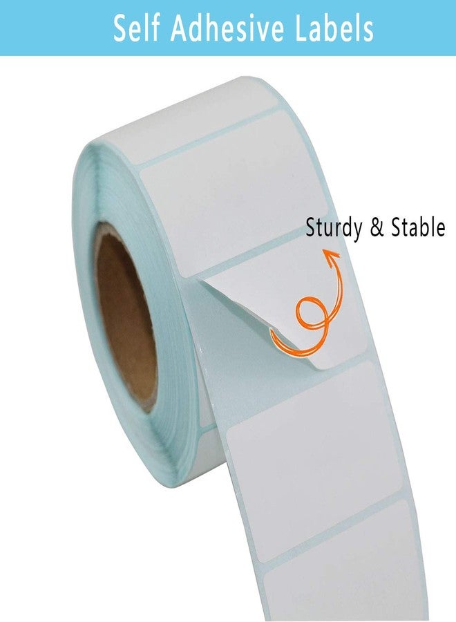 EGOSKY Self Adhesive Label Sticker 4 Rolls, Blank White Rectangle Address Thermal Label Roll Sticky Write On Note Mark for Office Kitchen Printer - Image 3