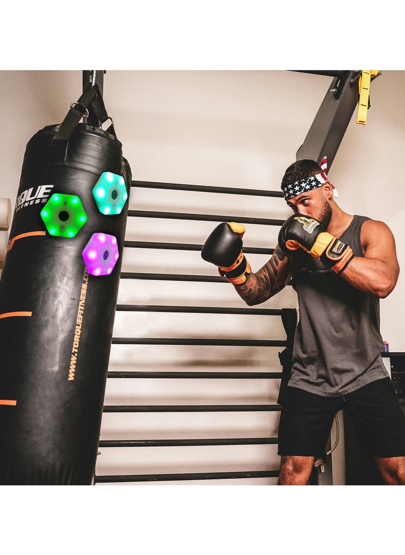 Generic - Lubeby Smart Reaction Training Light Speed Agility Improvement Reaction Lights Training Pods for Soccer Basketball Boxing Training 8 Lights / Set - Image 1